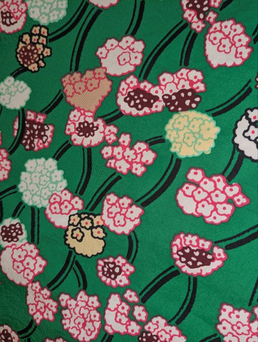 ME+EM Green Floral Cotton Maxi Skirt Full Circle A-Line Size US 6 UK 10 - Picture 9 of 10